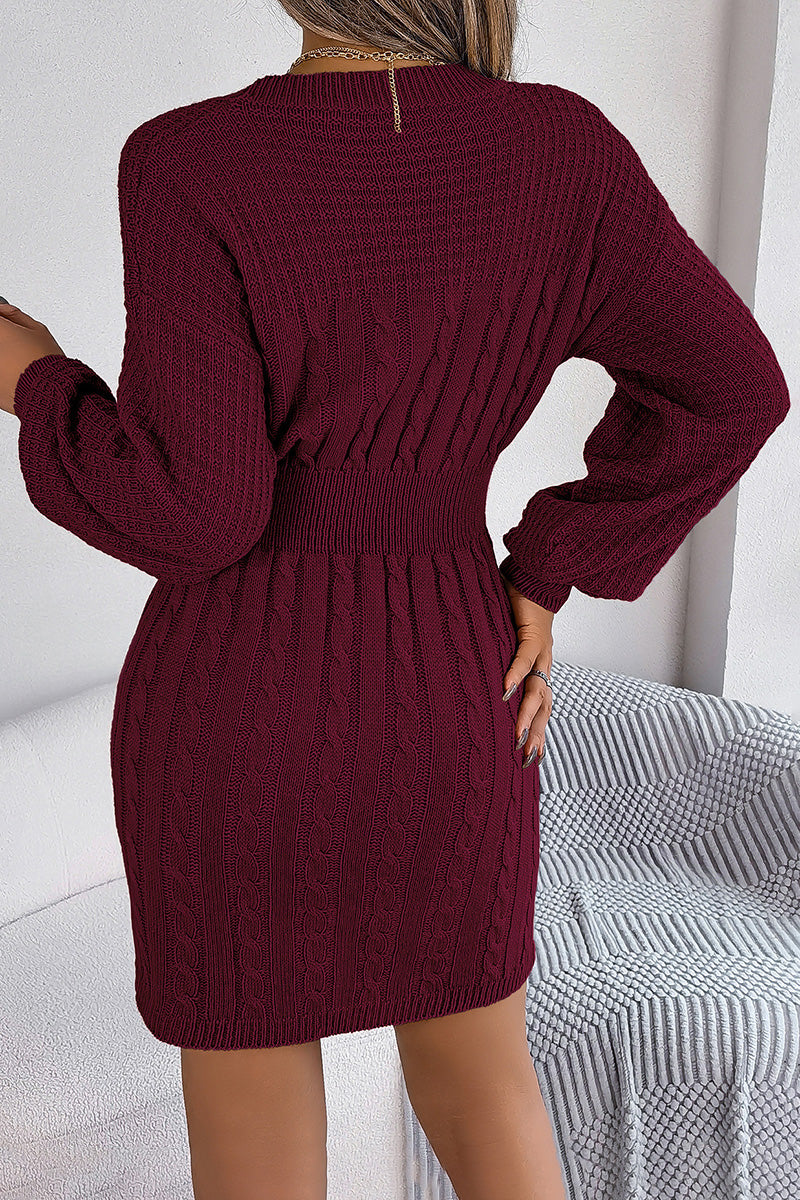 Cut-Out Knit Bodycon Dress