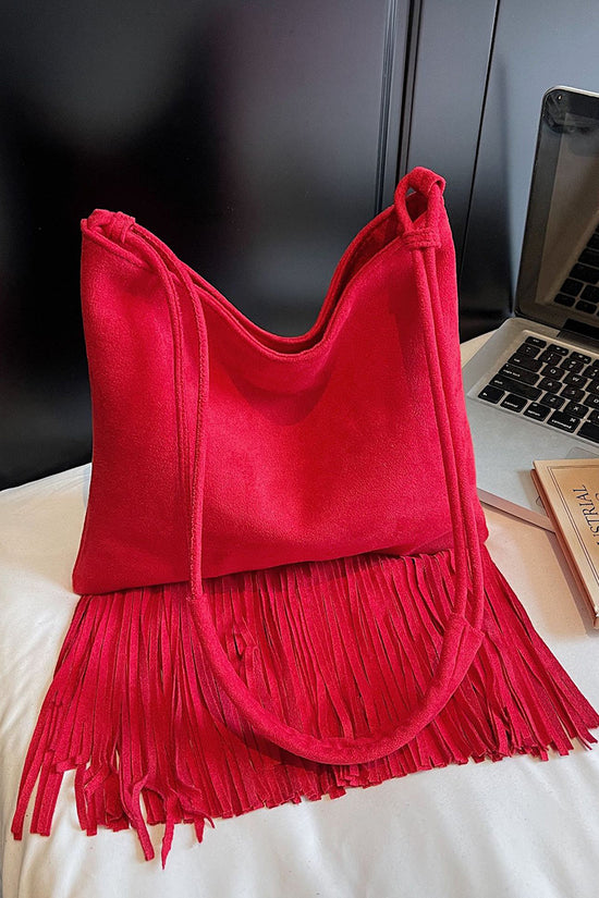 Fringe Detail Shoulder Bag