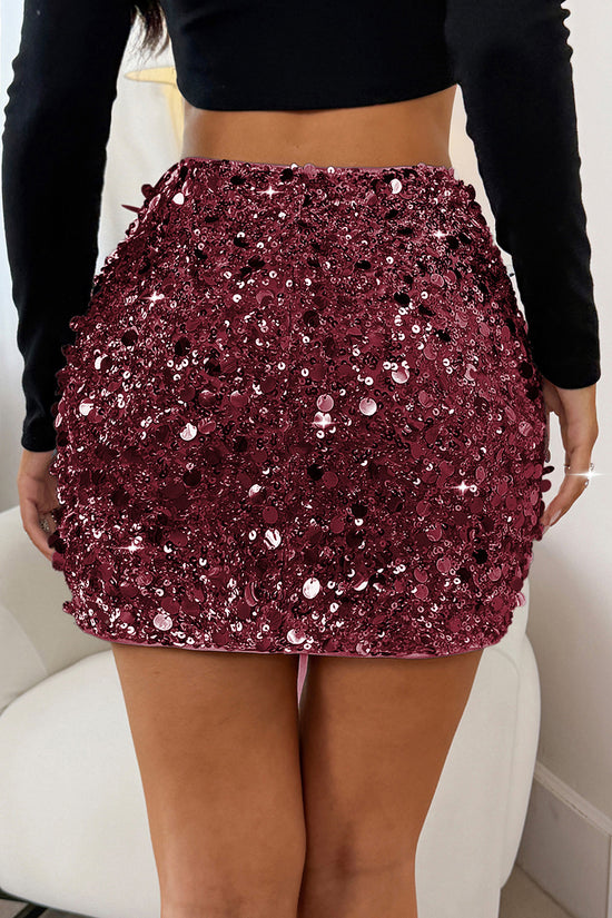 Sequin Glam Mini Skirt