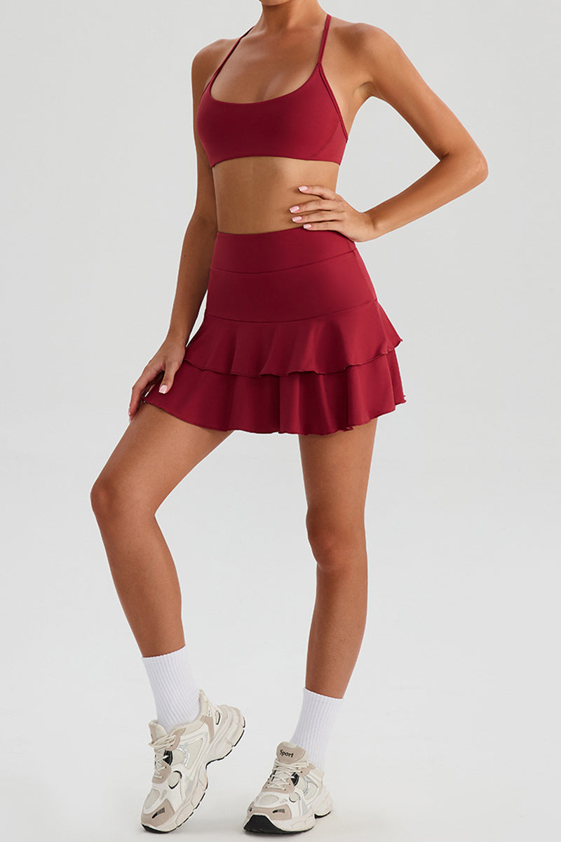 Strappy Supportive Sports Bra