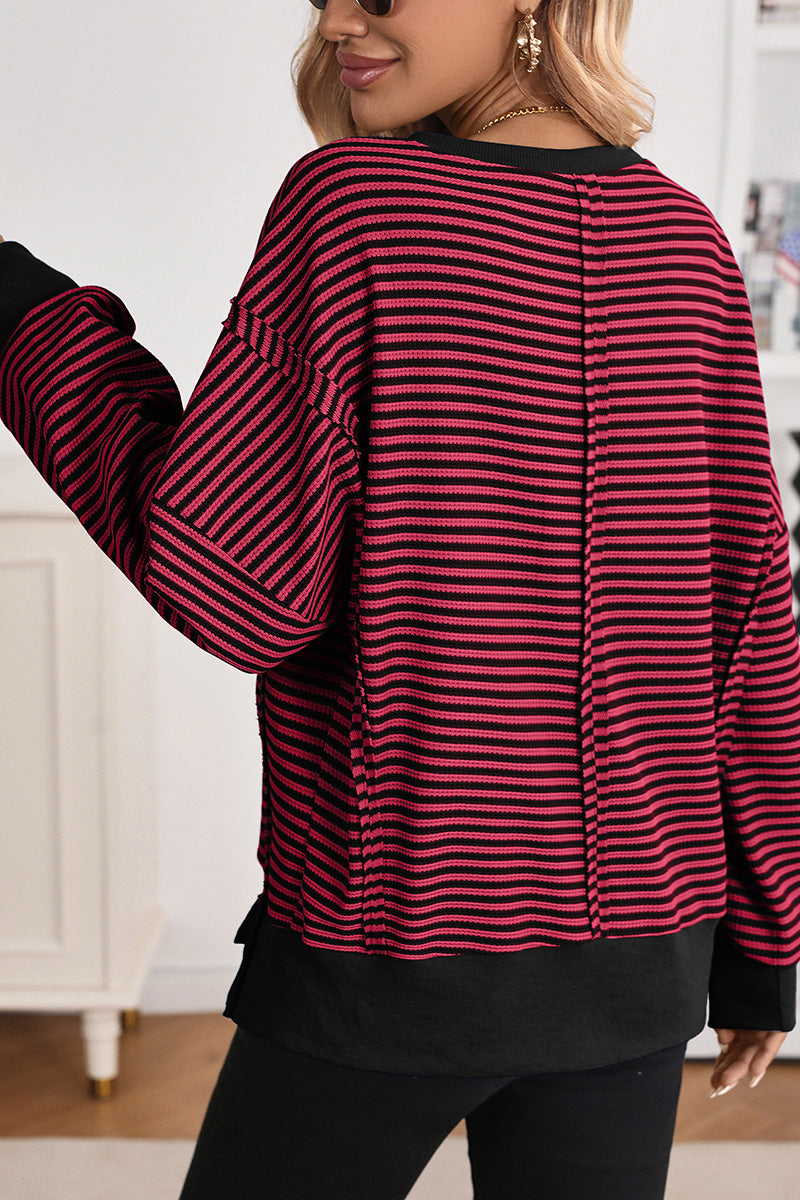Cozy Oversized Textured Sweatshirt