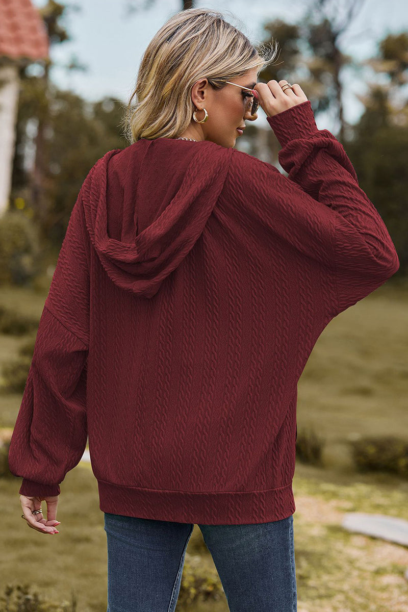 Cozy Hooded Zip-Up Sweatshirt