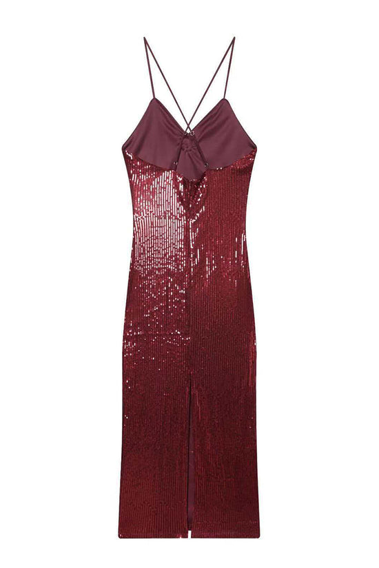 Sequin Strappy Party Dress