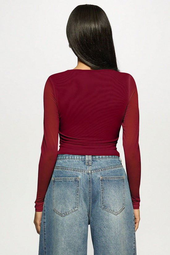 Embellished Long Sleeve T-Shirt