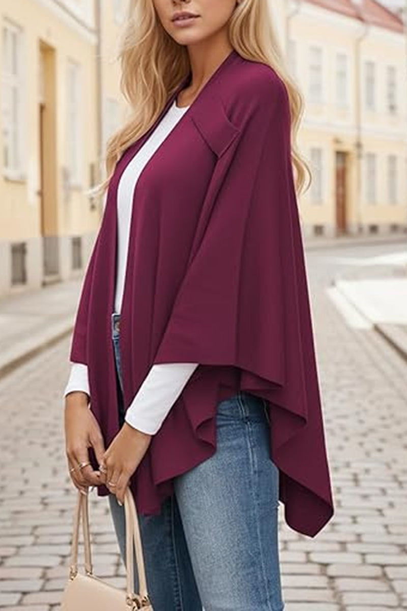 Elegant Draped Cardigan