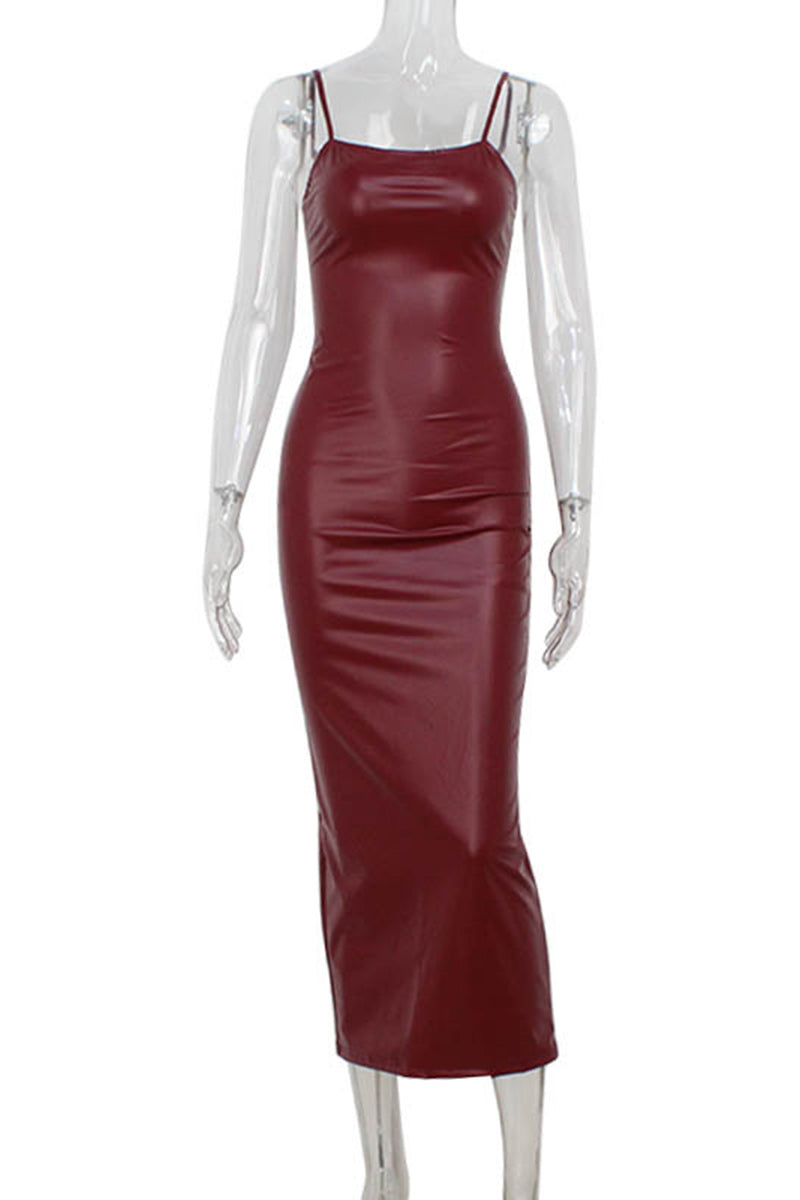 Strappy Sleeveless Bodycon Midi Dress