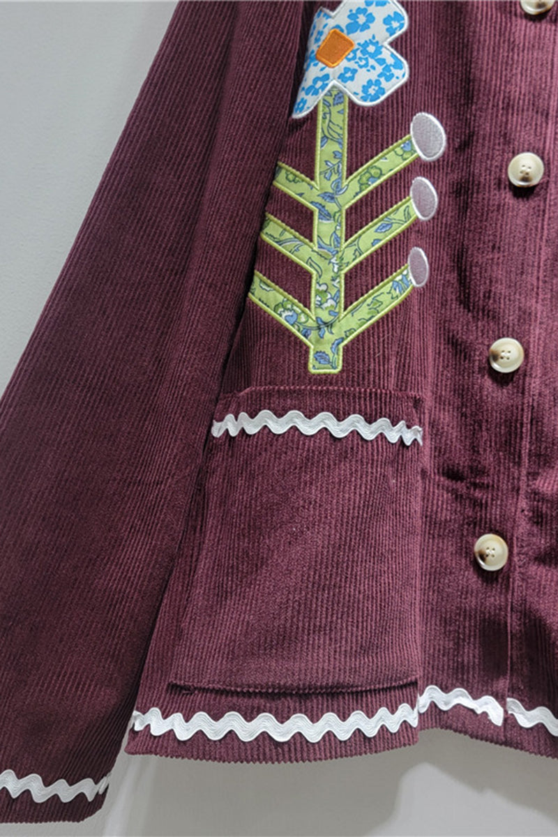 Floral Button-Up Jacket