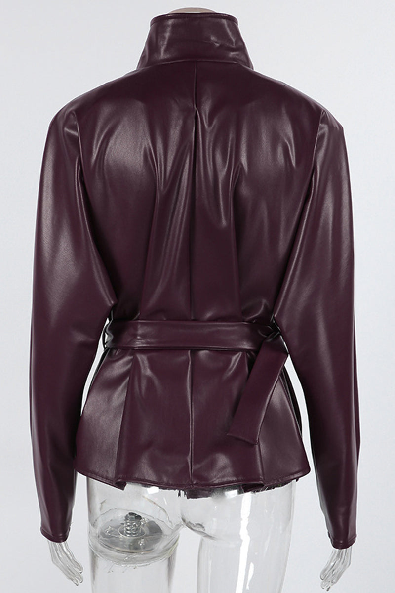 Sophisticated Belted Blazer Jacket