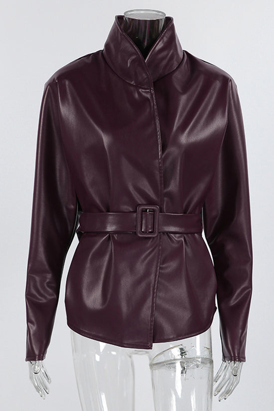Sophisticated Belted Blazer Jacket