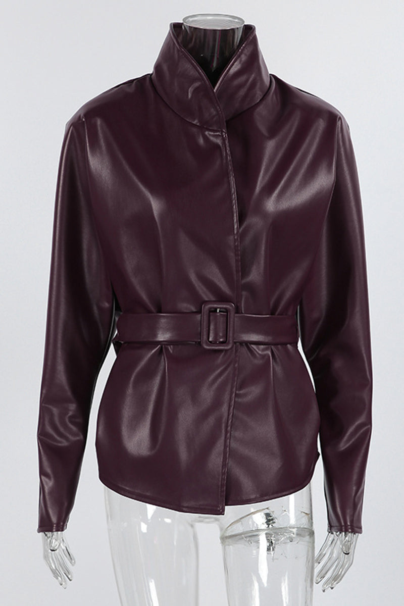 Sophisticated Belted Blazer Jacket