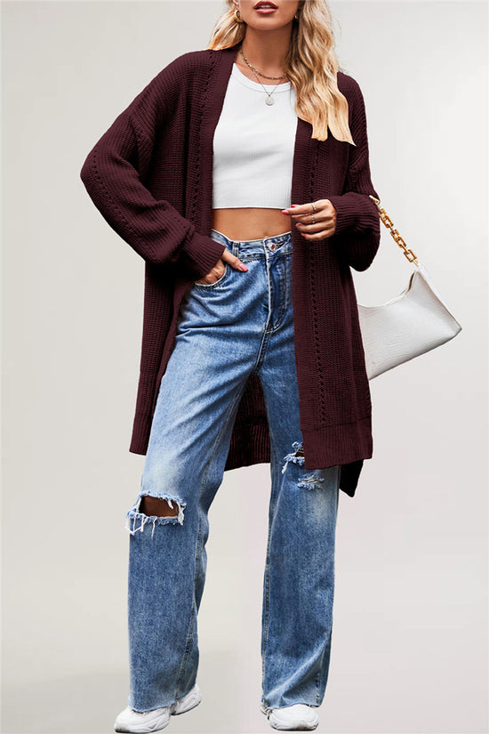 Cozy Longline Cardigan with Open Front