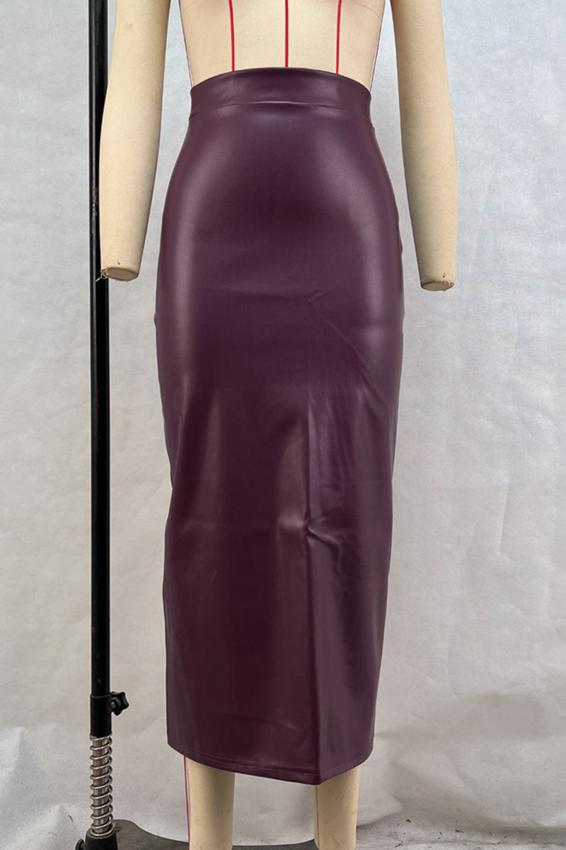 Sleek Midi Pencil Skirt
