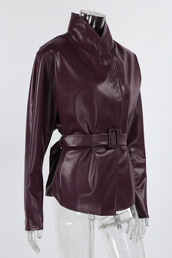 Sophisticated Belted Blazer Jacket