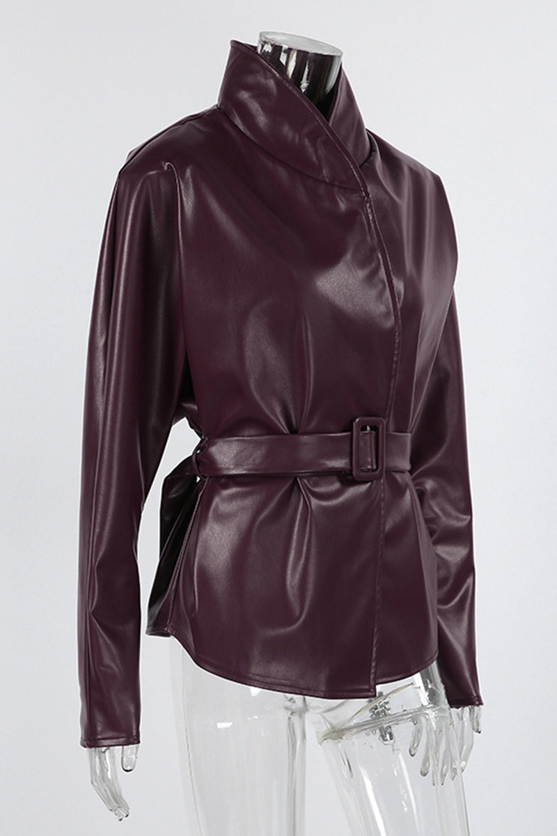 Sophisticated Belted Blazer Jacket