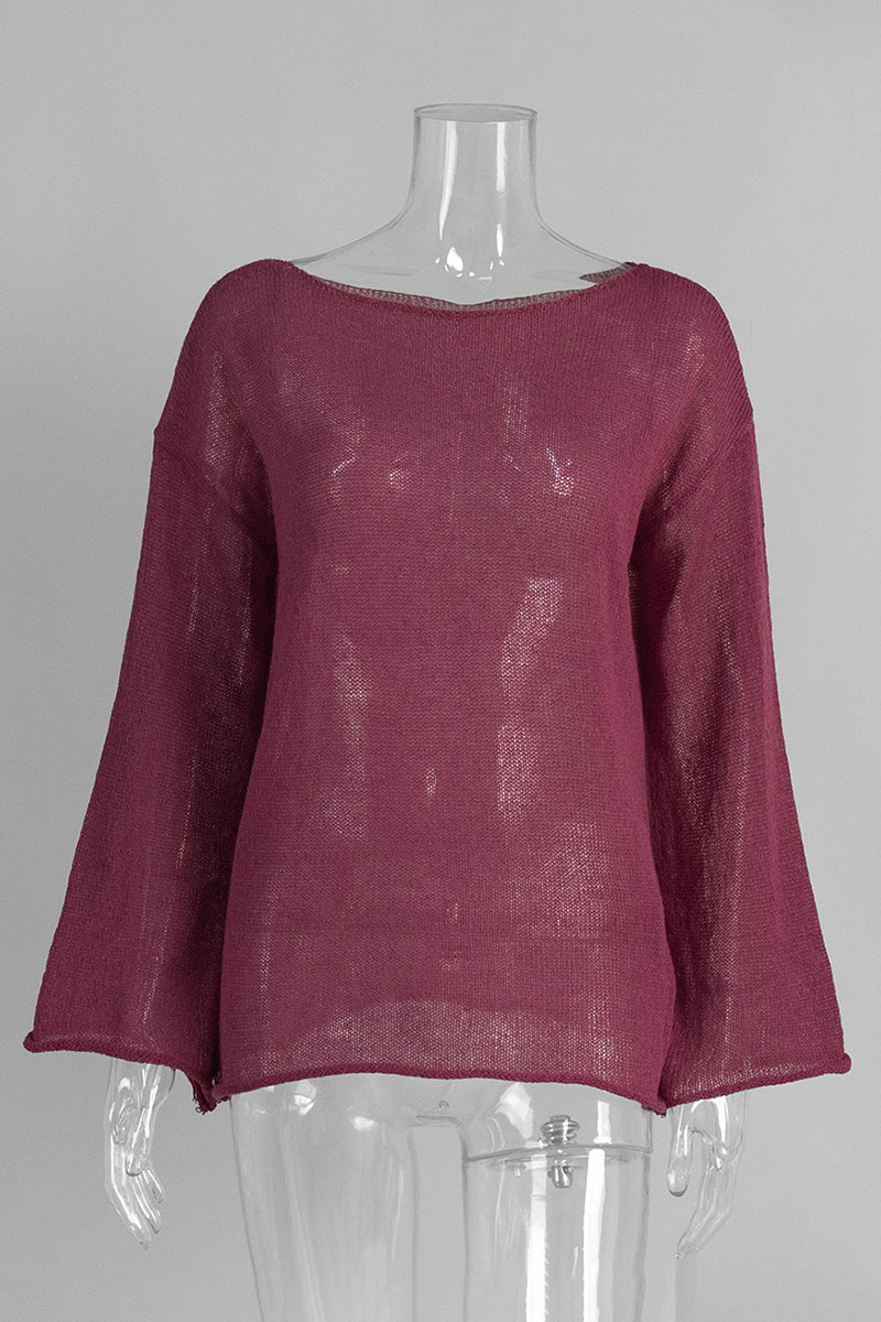 Classic Long Sleeve Knit T-Shirt