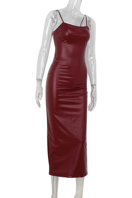 Strappy Sleeveless Bodycon Midi Dress