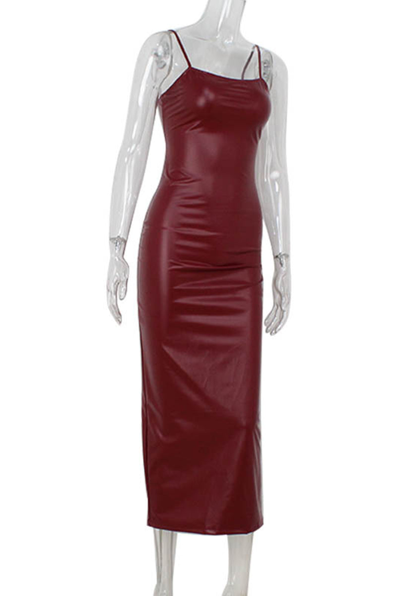 Strappy Sleeveless Bodycon Midi Dress