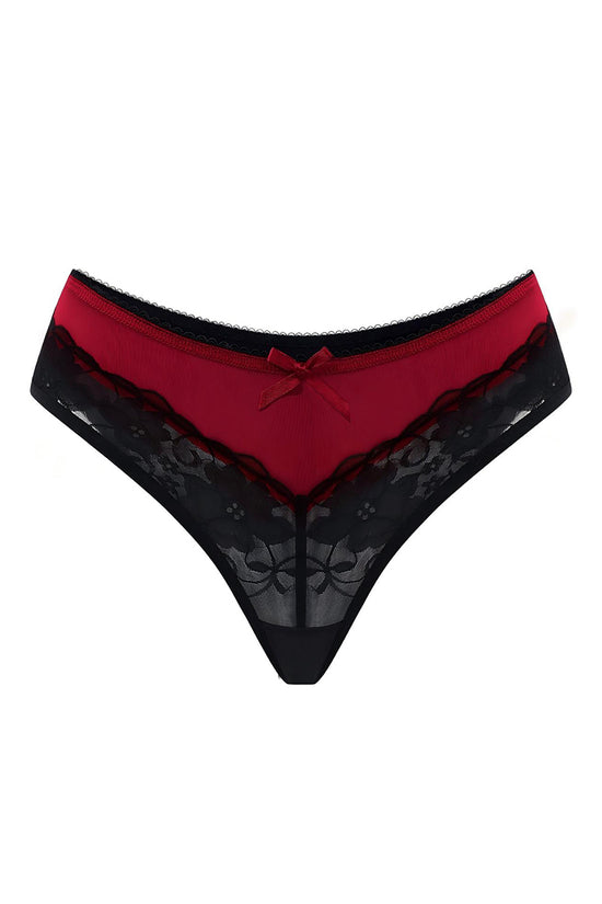 Lace Bow Detail Bikini Panties
