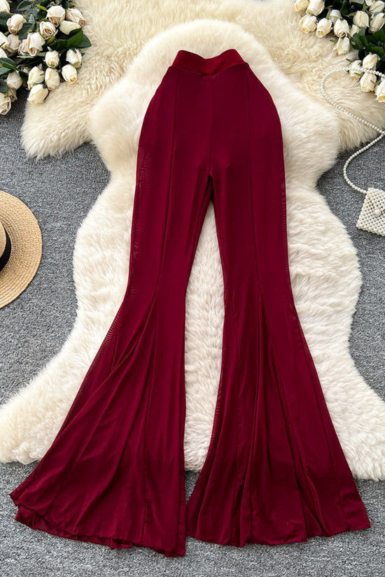 Flowing Flare Casual Pants