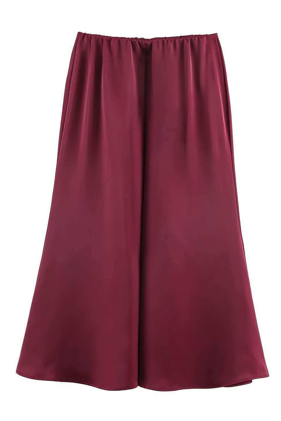 Elegant Flowing Midi Skirt