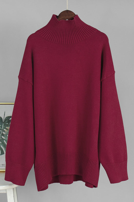 High-Neck Oversized Sweater