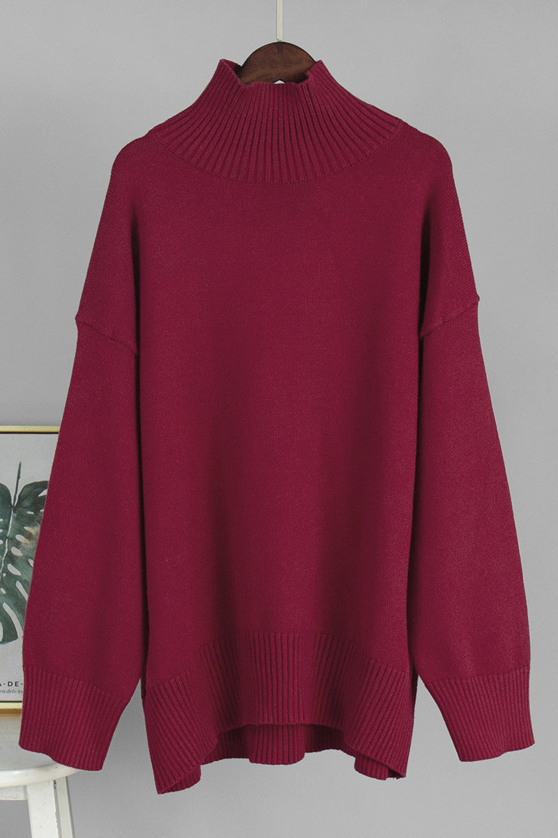 High-Neck Oversized Sweater