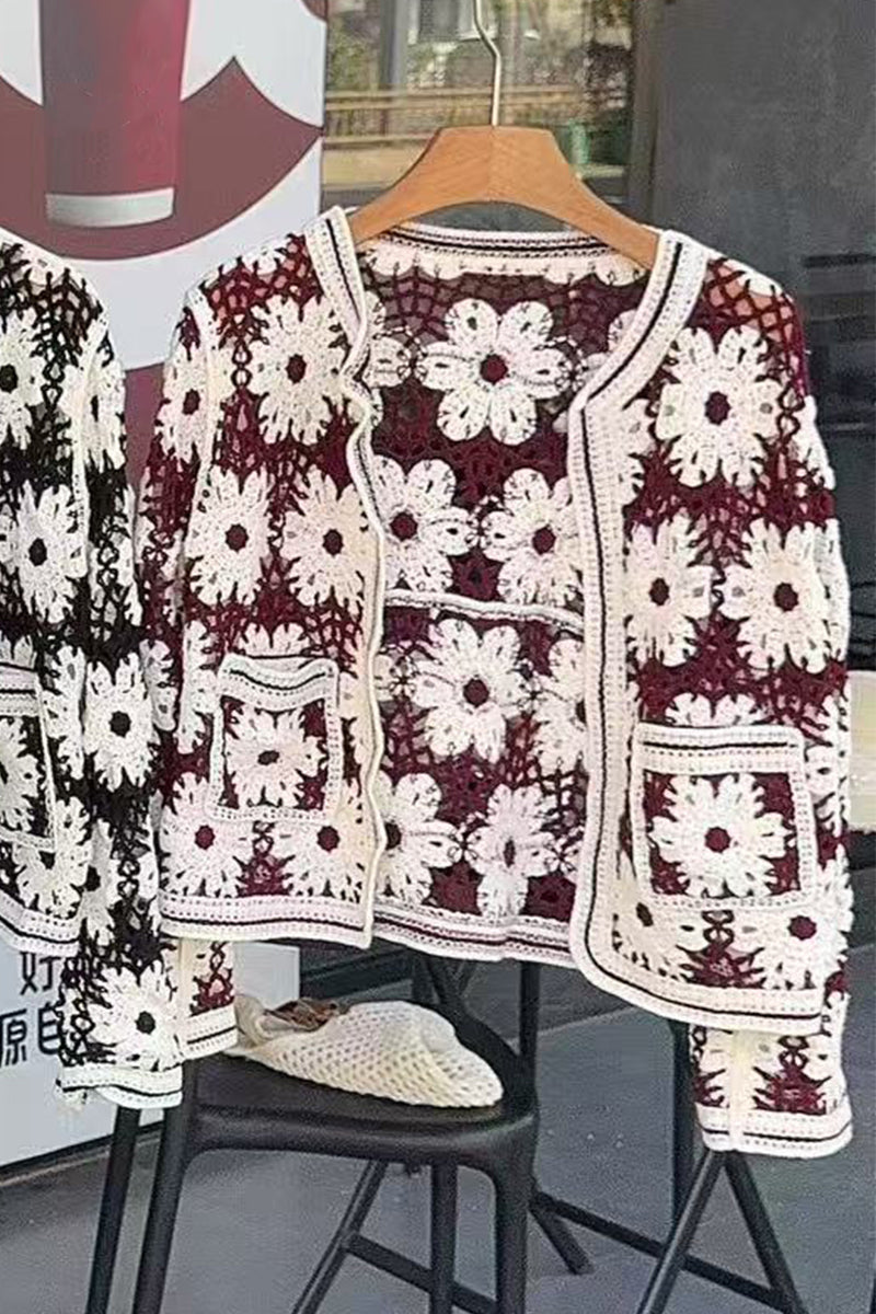 Floral Patterned Cardigan