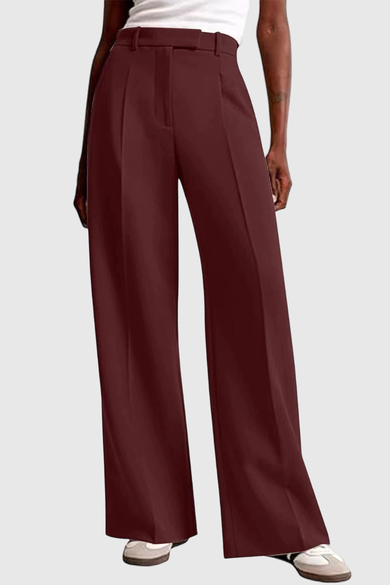 Wide-Leg Relaxed Fit Casual Pants