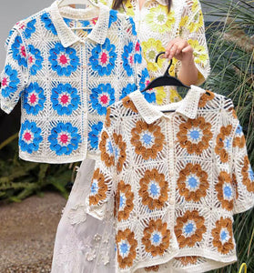 Floral Crochet Cardigan