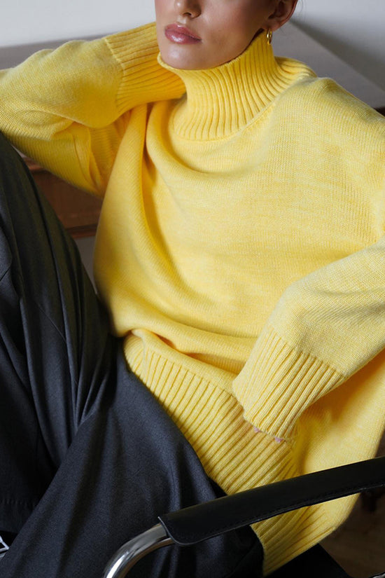 High-Neck Oversized Sweater