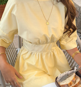 Elegant Peplum Boat Neck Blouse