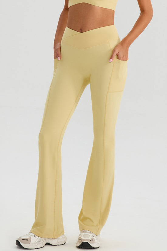 Sleek Crossover Waist Joggers