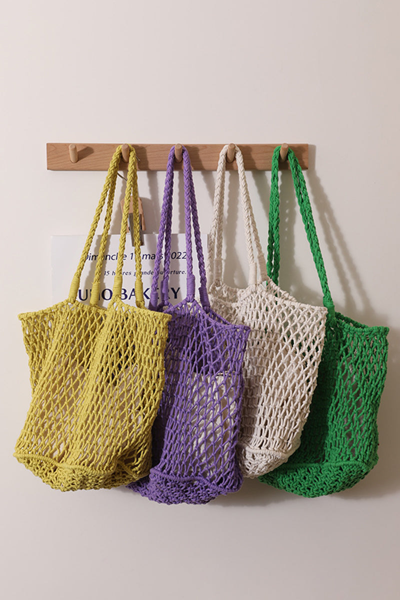 Chic Knitted Mesh Tote Bag