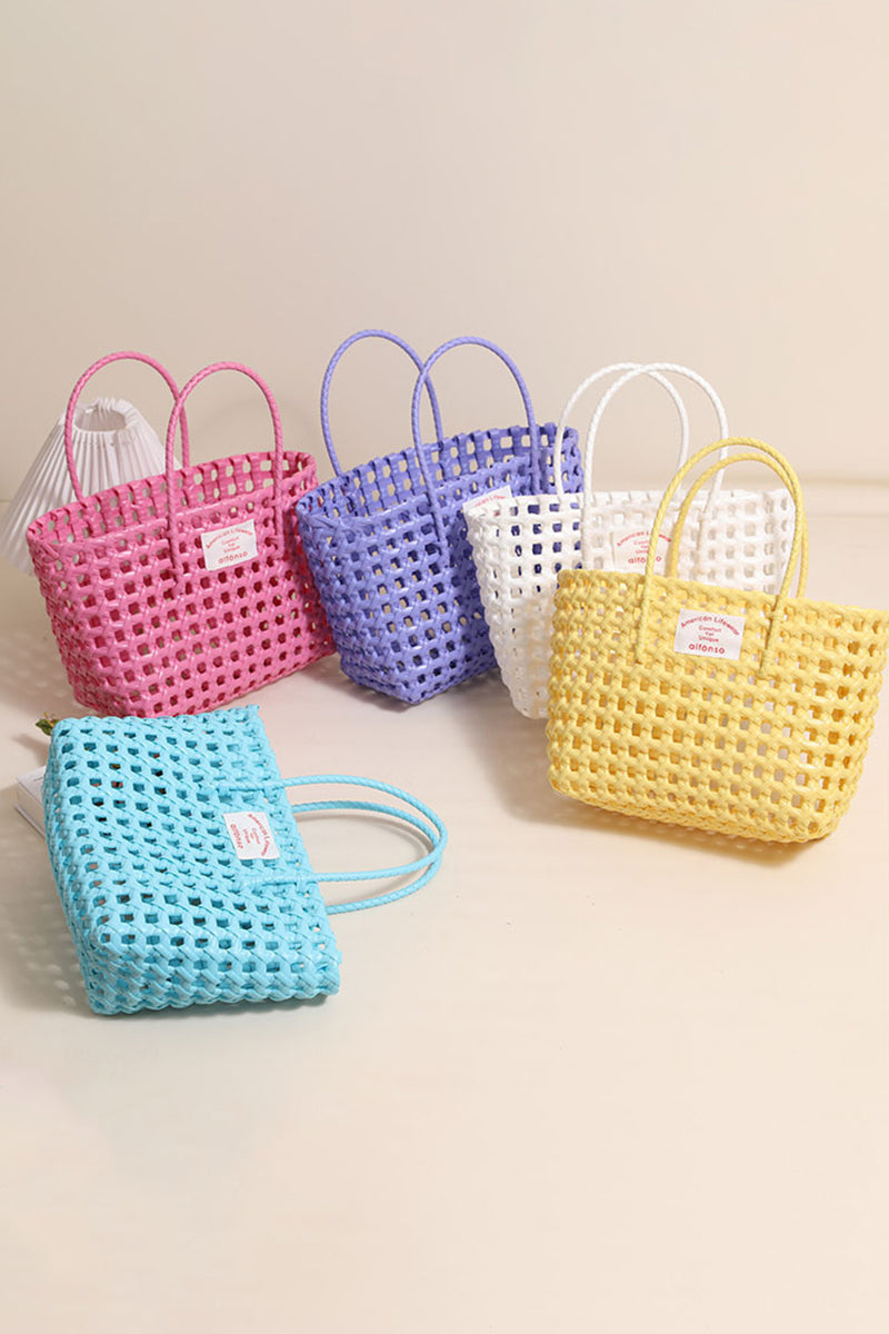 Woven Tote Bag with Handles