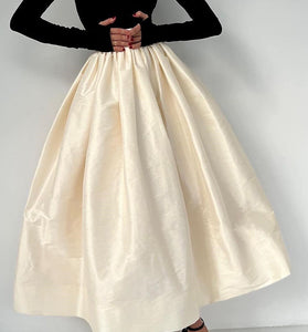 Belted Elegant Midi Skirt