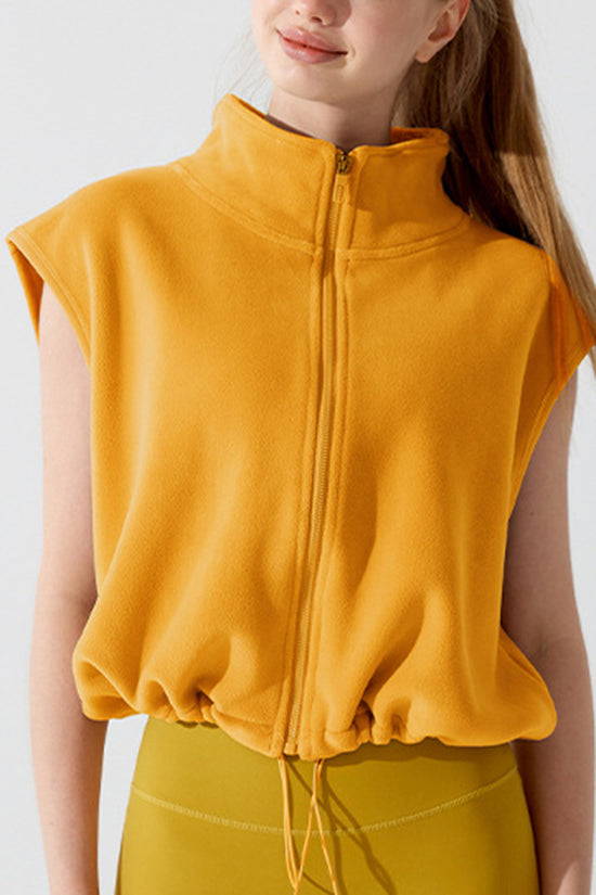 Zip-Up Sleeveless Vest
