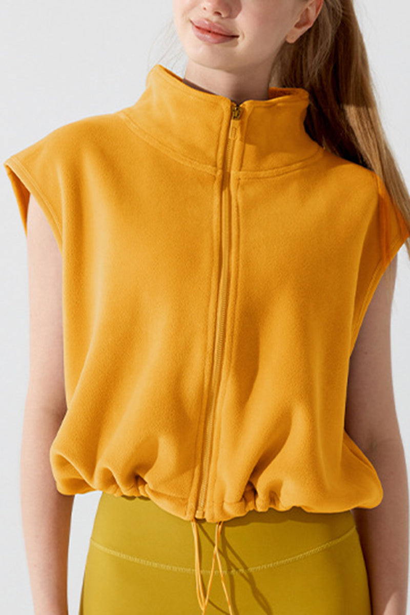 Zip-Up Sleeveless Vest