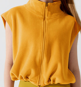 Zip-Up Sleeveless Vest