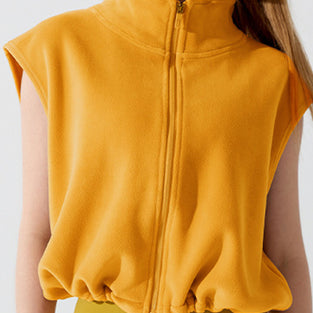 Zip-Up Sleeveless Vest