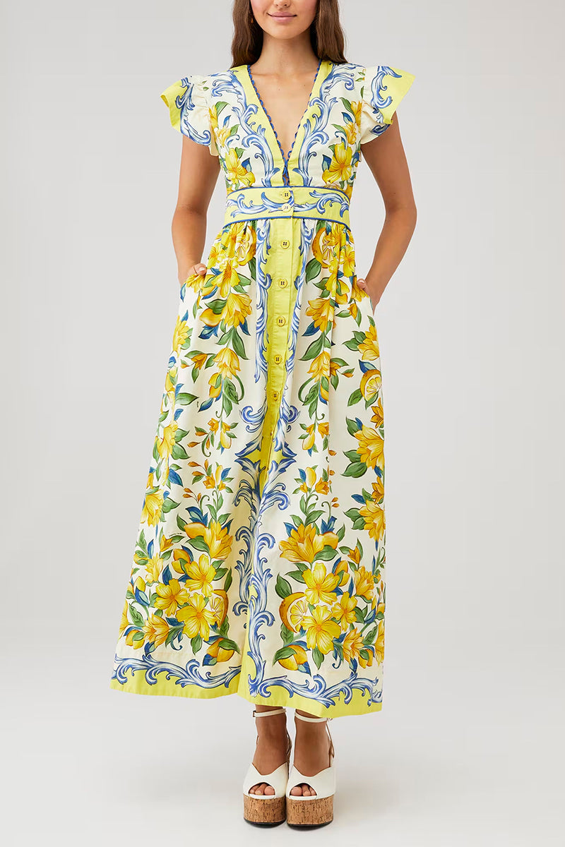 Floral Bohemian Maxi Dress