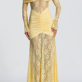 Off-Shoulder Lace Bodycon Dress