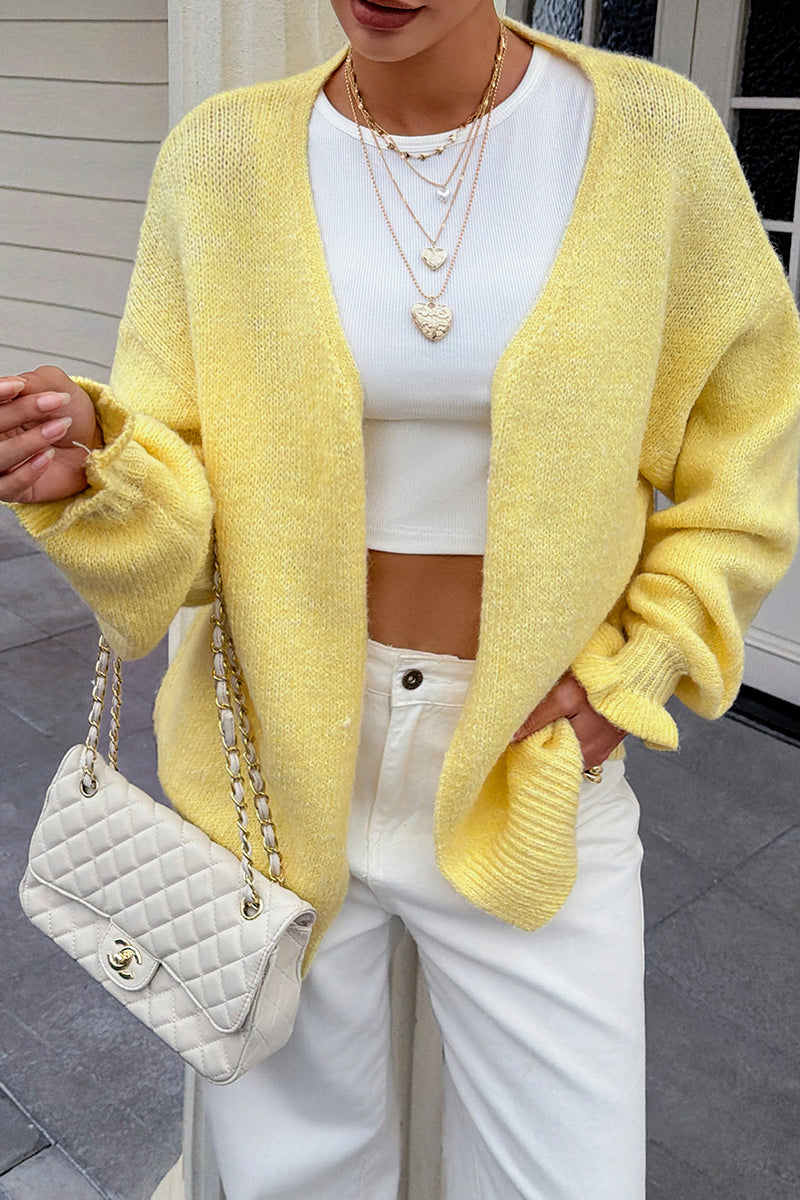 Cozy Open-Front Cardigan