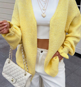 Cozy Open-Front Cardigan
