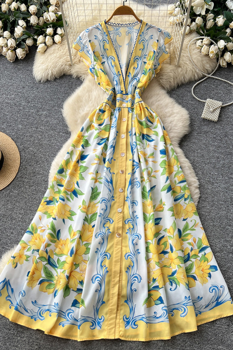 Floral Bohemian Maxi Dress