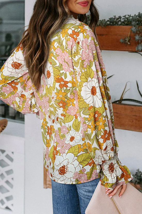 Floral Smocked Blouse