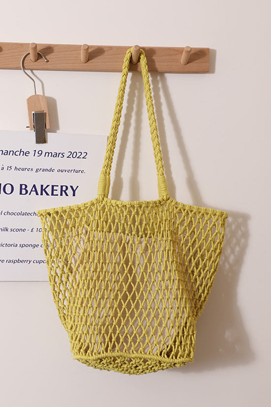 Chic Knitted Mesh Tote Bag