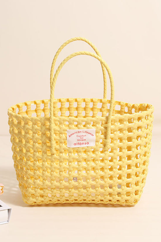 Woven Tote Bag with Handles