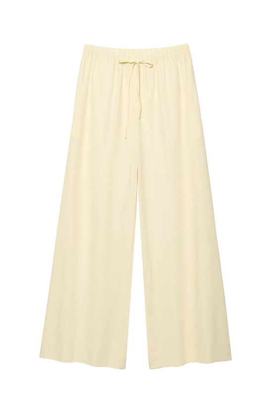 Drawstring Wide-Leg Elastic Waist Pants
