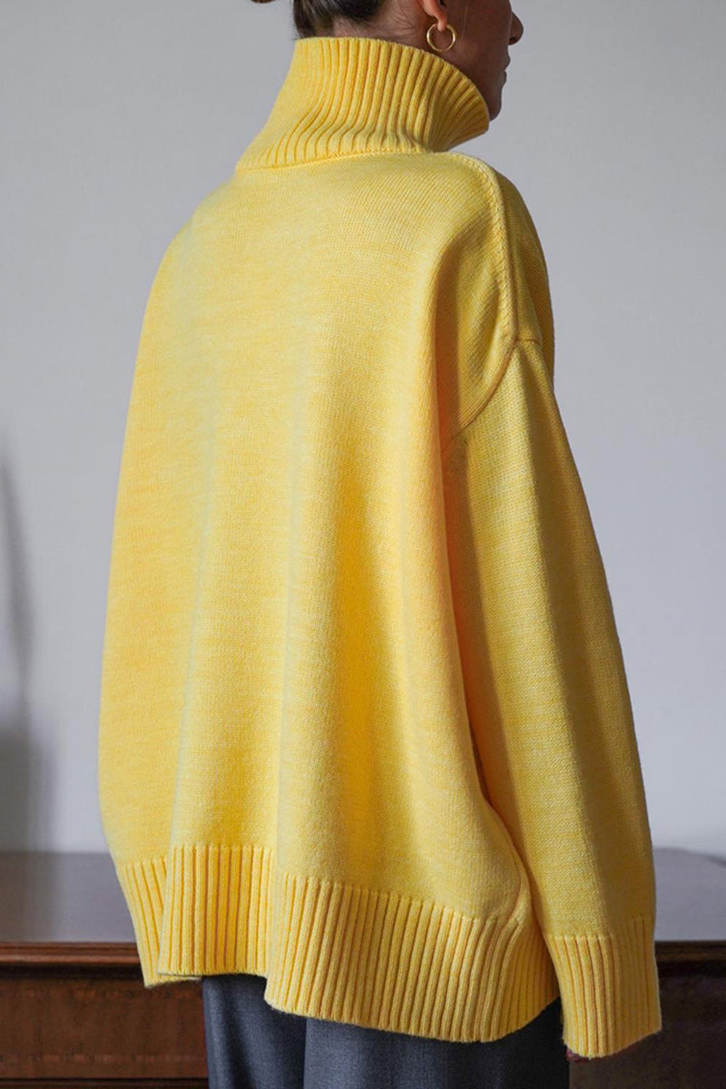 High-Neck Oversized Sweater
