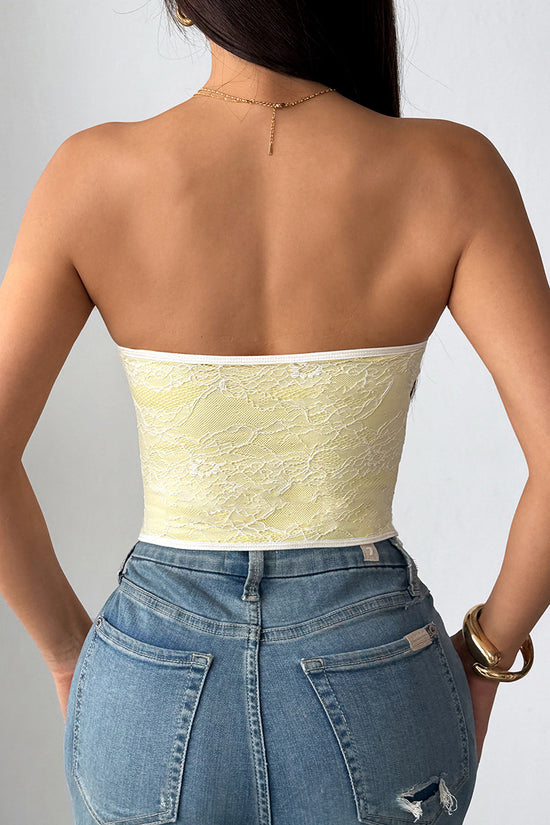 Lace Bustier Tank Top